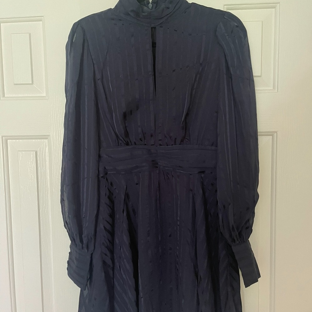 Aqua Midnight Blue Mini Dress